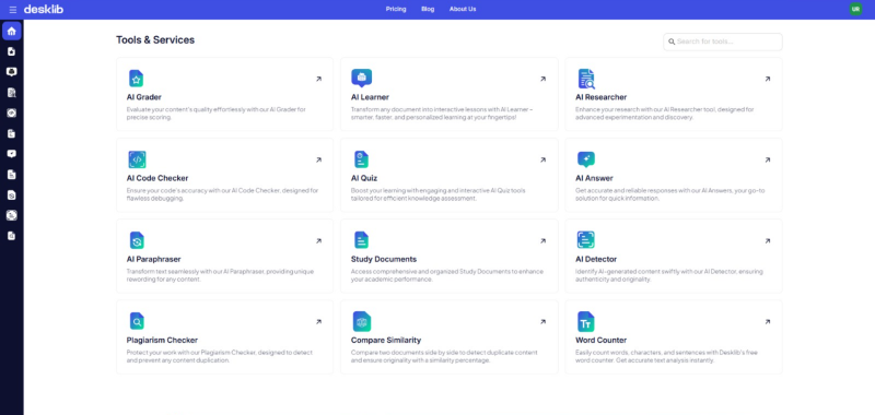 Скриншот Desklib