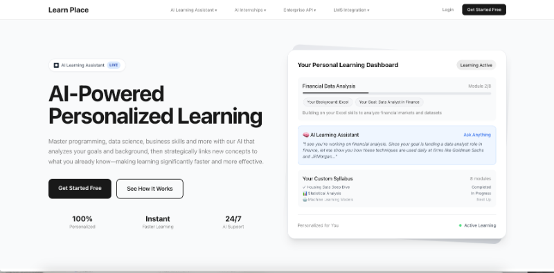 Скриншот Learn Place Personalized Learning