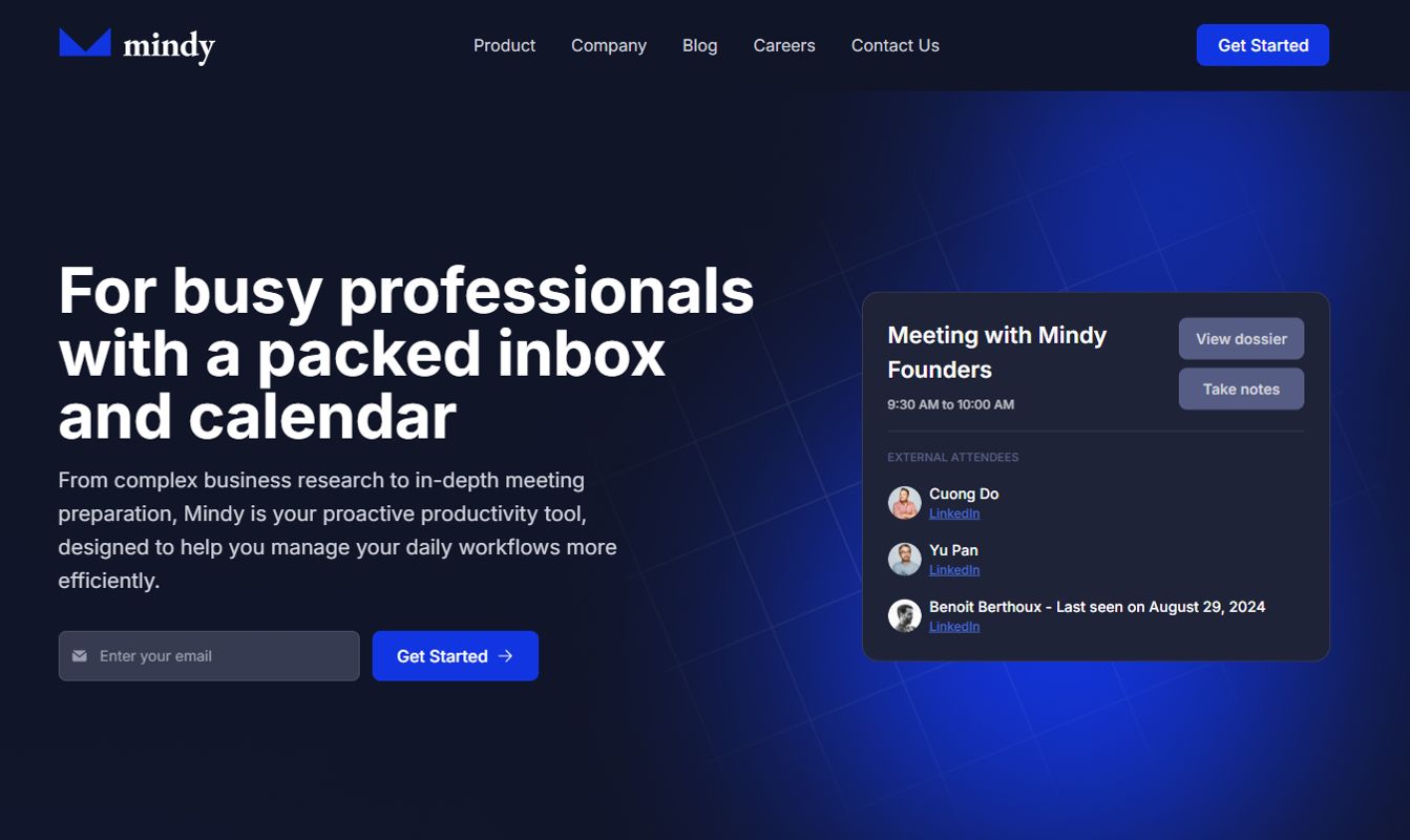 Скриншот Mindy AI