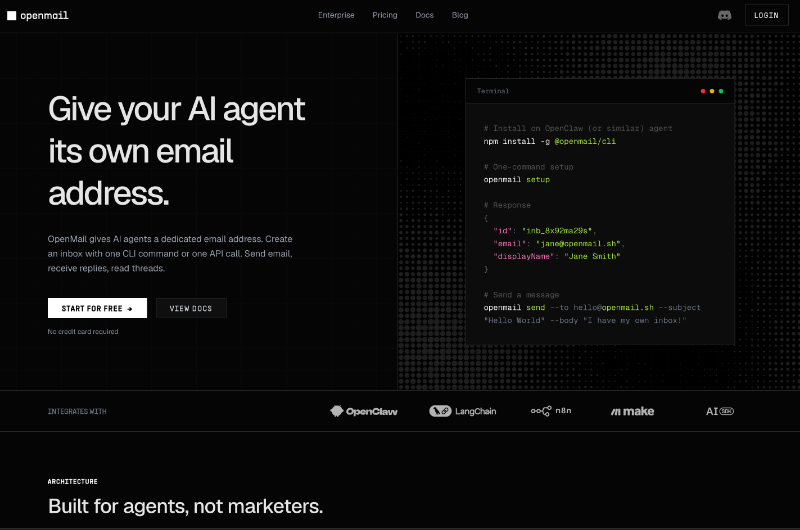 Скриншот OpenMail