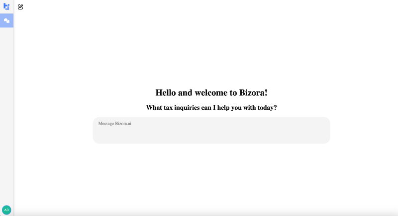 Скриншот Bizora Inc.