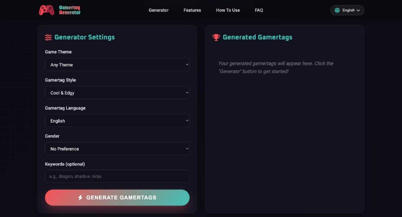 Скриншот Gamertag Generator