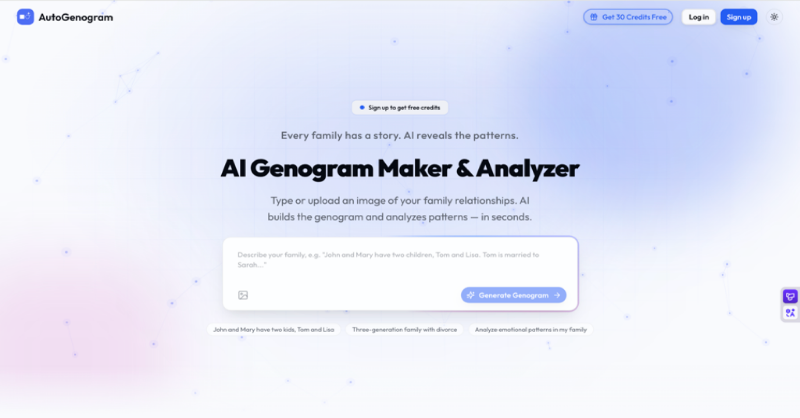 Скриншот AI Genogram Maker