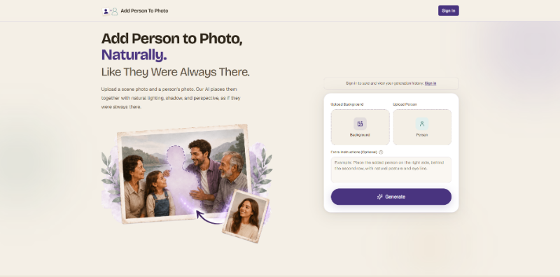 Скриншот Add Person to Photo