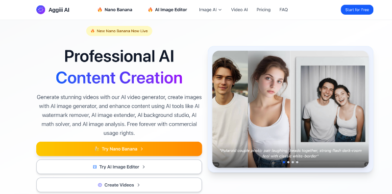 Скриншот Aggiii AI-Professional AI Platform