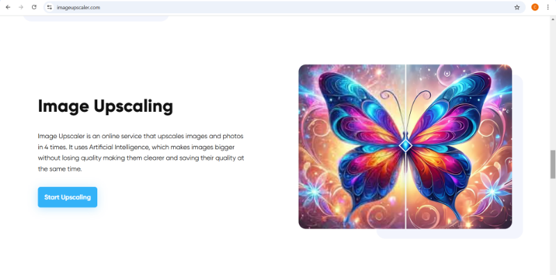 Скриншот AI Image Upscaler
