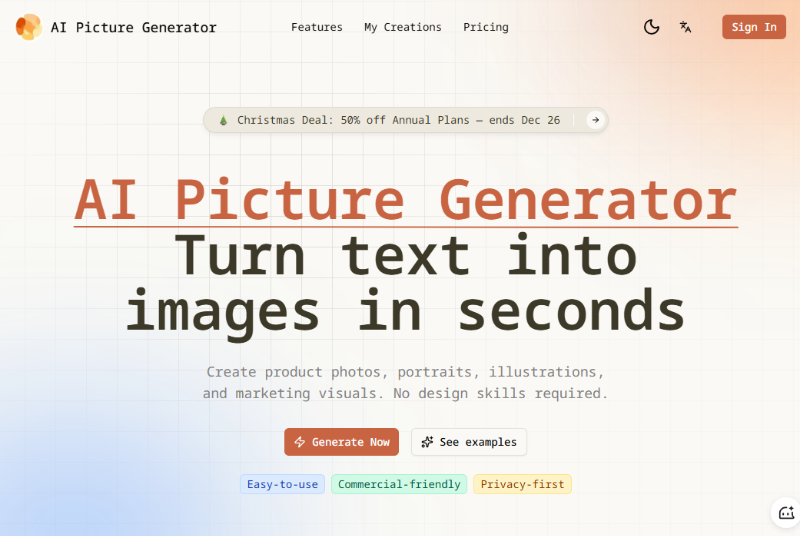 Скриншот AI Picture Generator