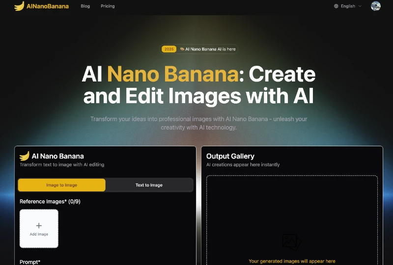 Скриншот AINanoBanana