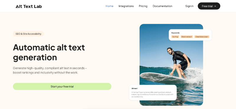 Скриншот AltTextLab