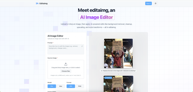 Скриншот Editaimg