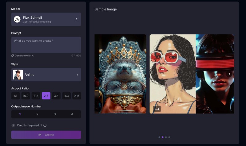 Скриншот Free AI Image Generator