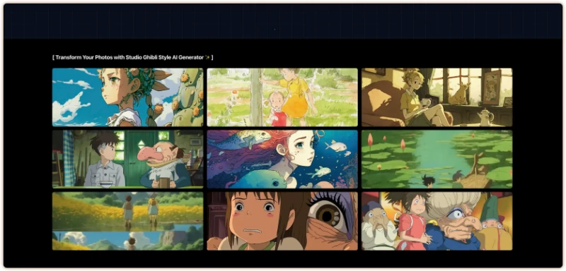 Скриншот Ghibli AI