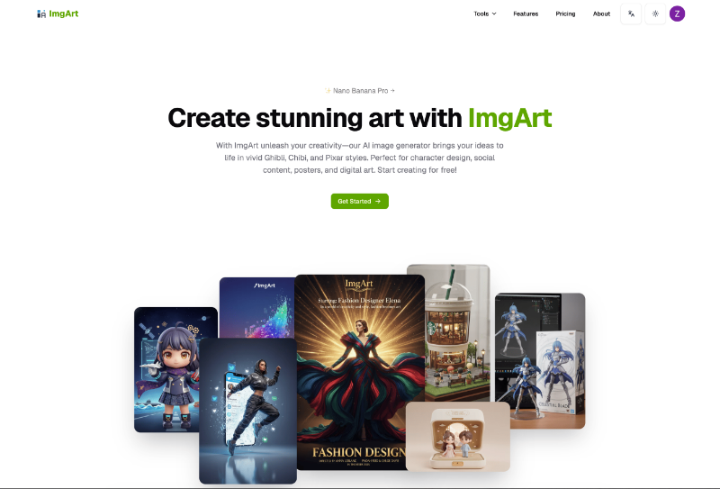 Скриншот ImgArt Ai