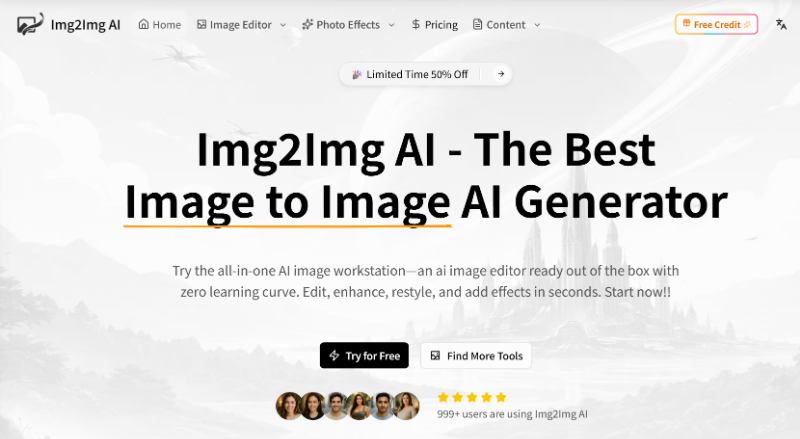 Скриншот Imgtoimg AI