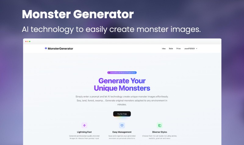 Скриншот Monster Generator