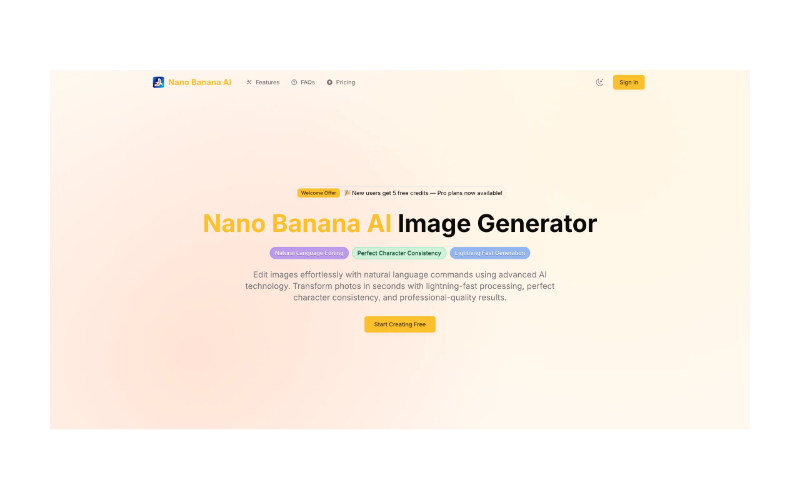 Скриншот NanoImg.AI