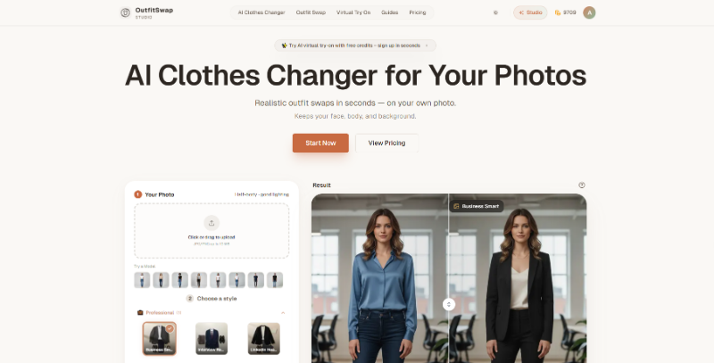 Скриншот OutfitSwap Studio
