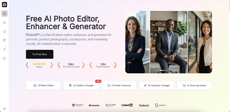 Скриншот PhotoGPT