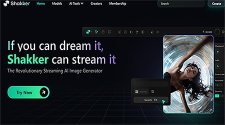 Скриншот Shakker-ai image generator