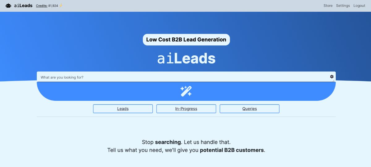 Скриншот aiLEADS