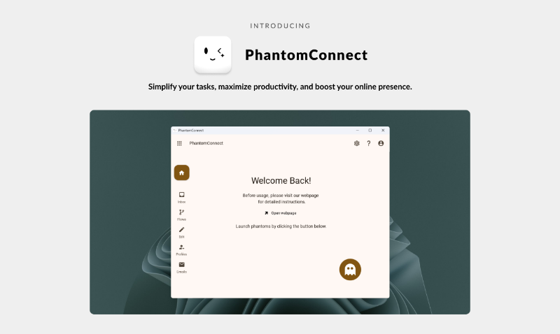 Скриншот PhantomConnect