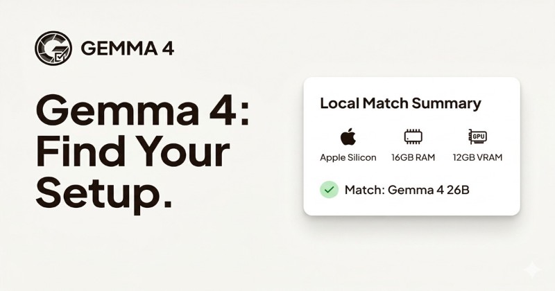 Скриншот Gemma 4 Local Hardware Matcher