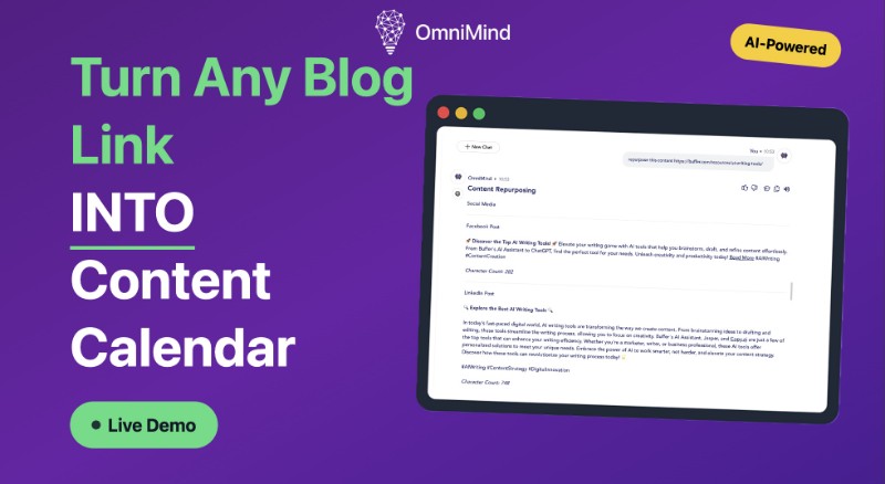 Скриншот Content Repurposing Agent