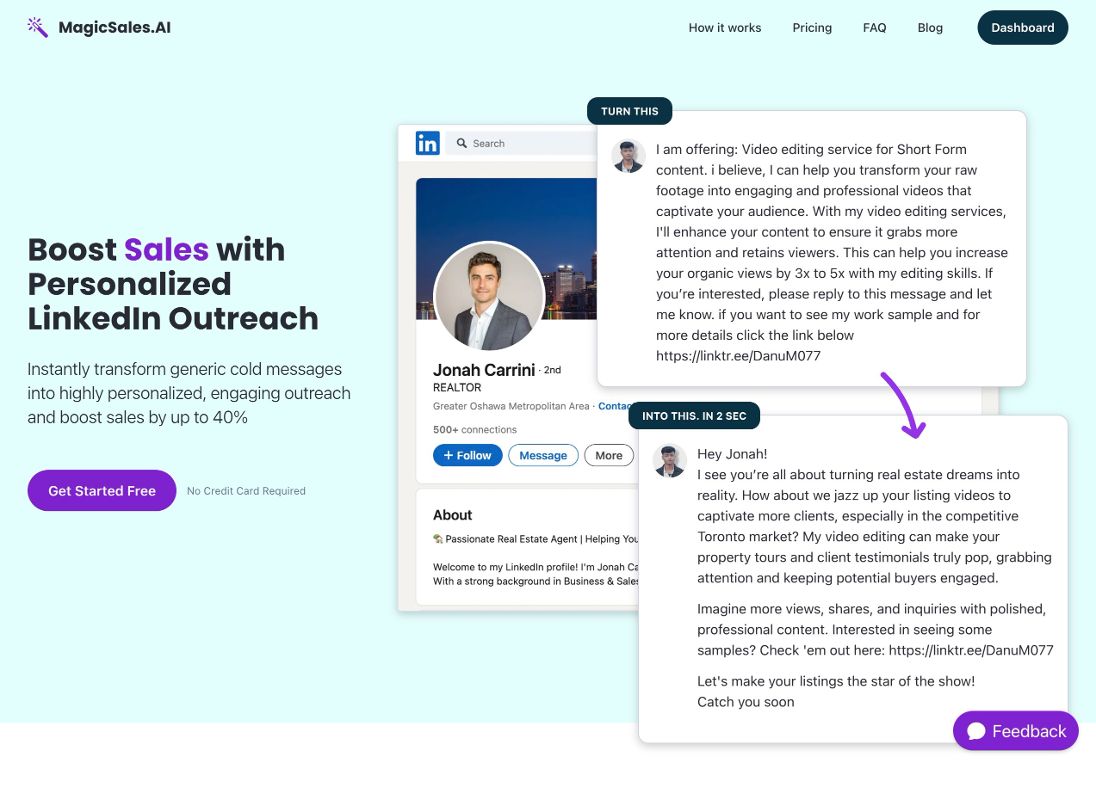 Скриншот MagicSales.ai