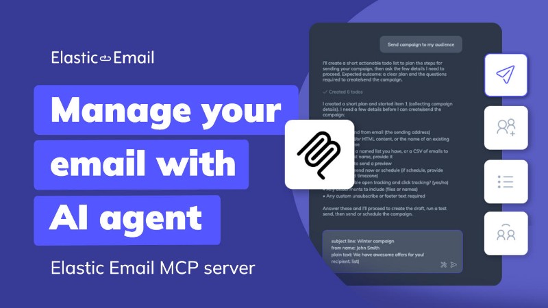 Скриншот Elastic Email MCP