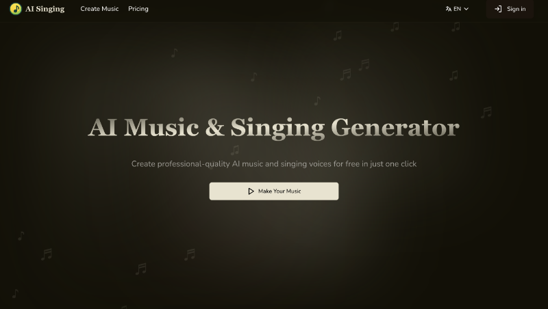 Скриншот AI Singing