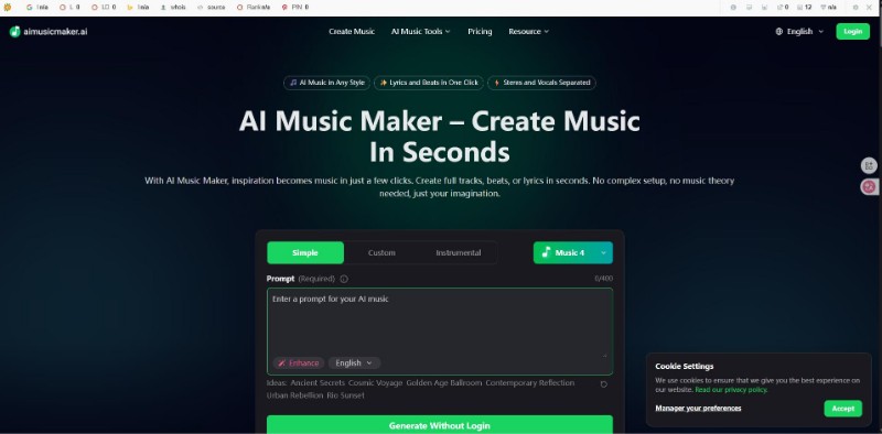 Скриншот aimusicmaker