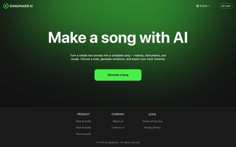 Скриншот SongMaker-AI Music Generator