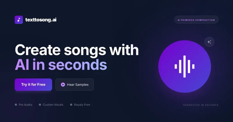 Скриншот Text to Song AI