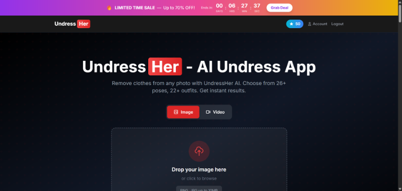 Скриншот UndressHer