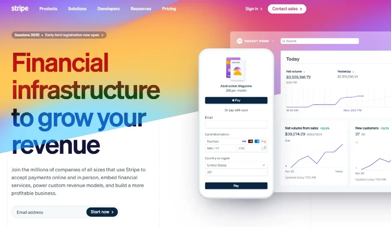 Скриншот Stripe