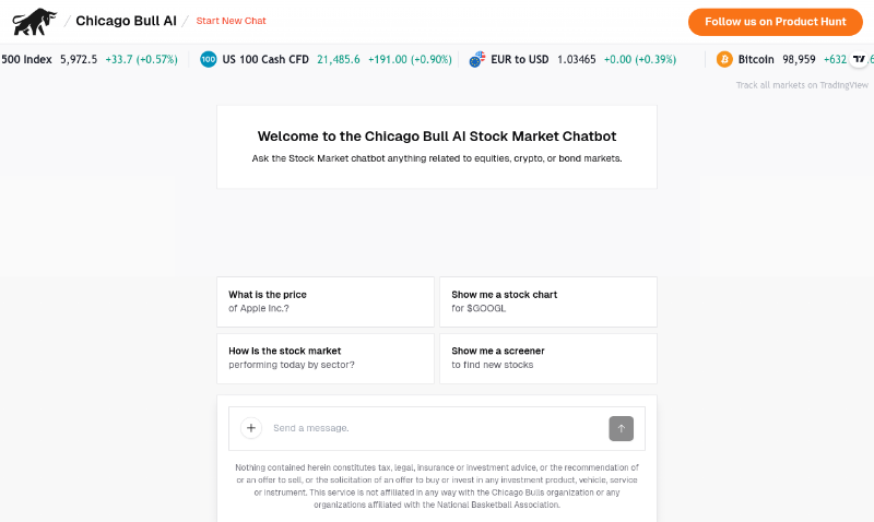 Скриншот Chicago Bull AI