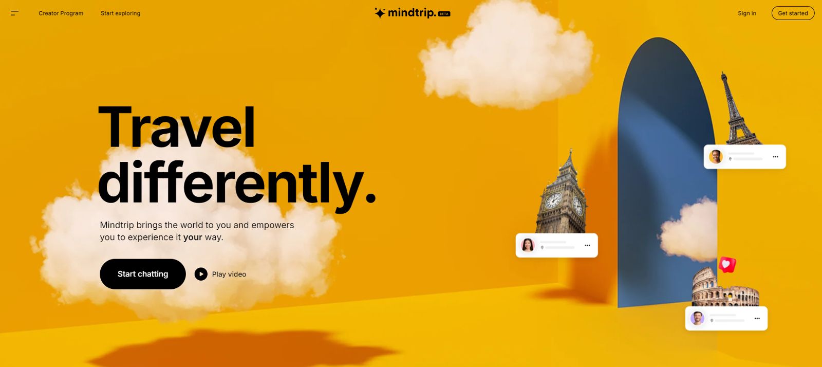 Скриншот MindtripAI