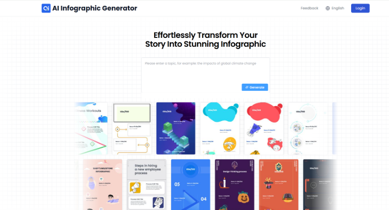 Скриншот AI Infographic Generator