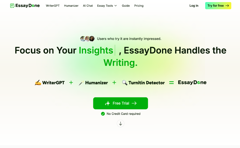 Скриншот EssayDone