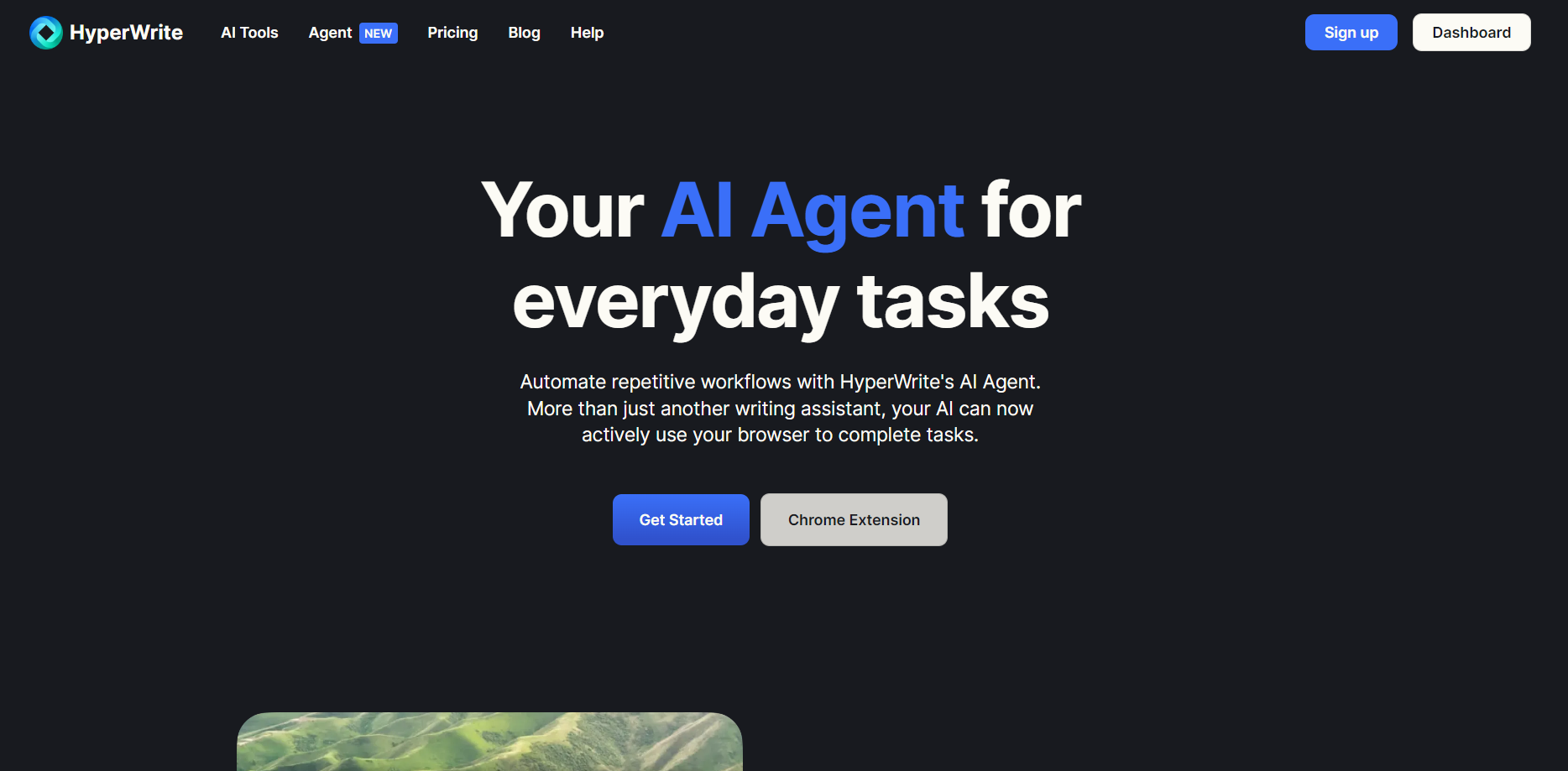 Скриншот HyperWrite AI Agent