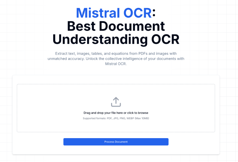 Скриншот Mistral OCR
