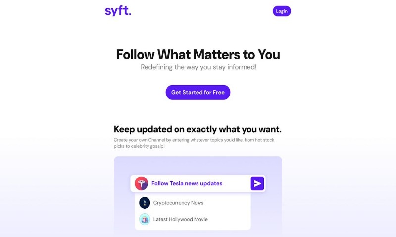 Скриншот Syft AI