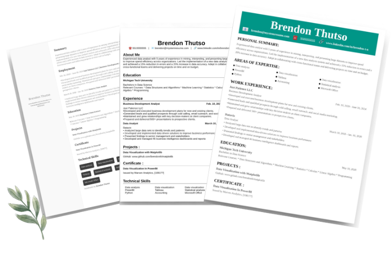 Скриншот My STEM Resume