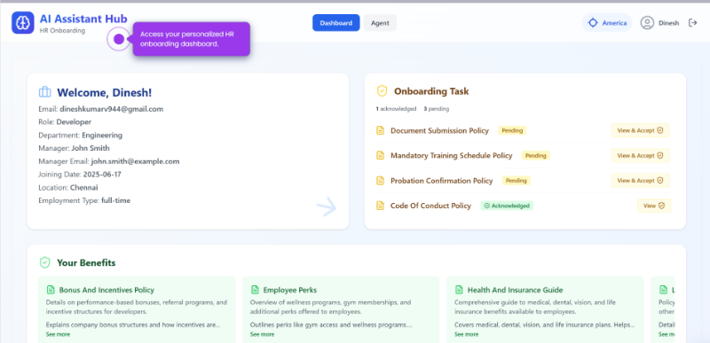 Скриншот Onboarding Agent