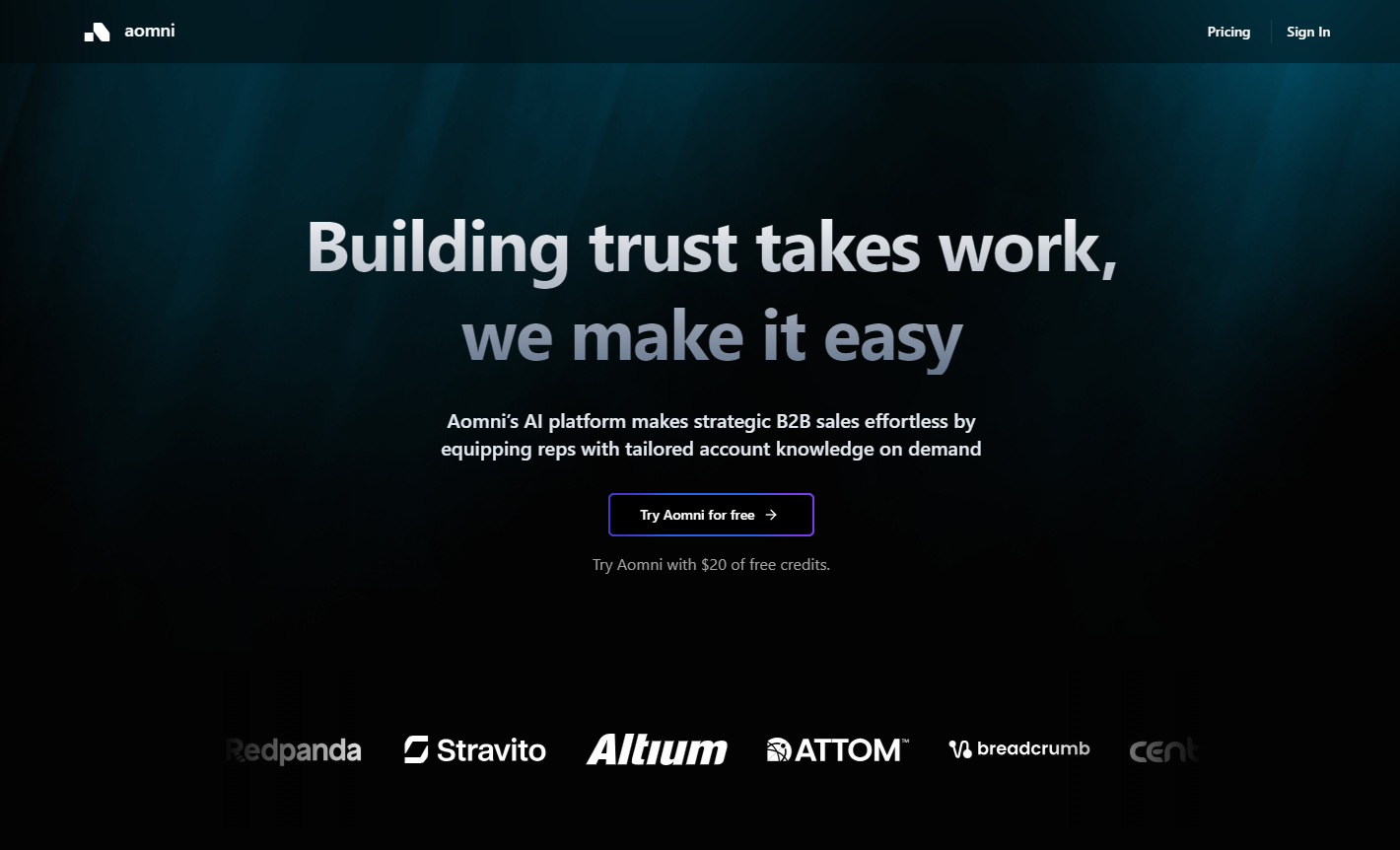 Скриншот Aomni