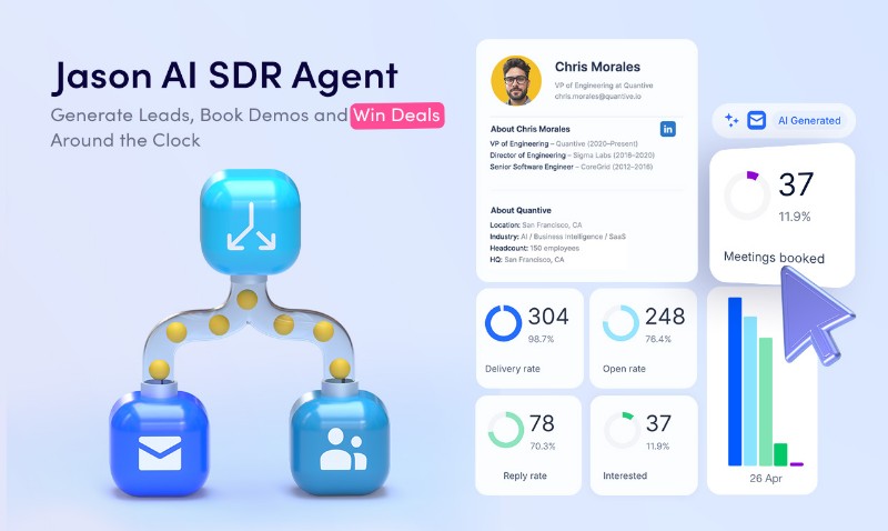Скриншот Jason AI SDR Agent