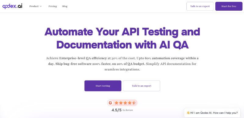 Скриншот Qodex.ai