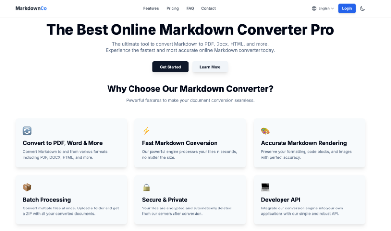 Скриншот Markdown Converter Pro