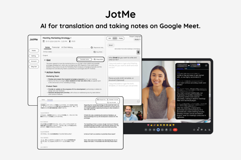Скриншот AI Translation and Note Taker on Go
