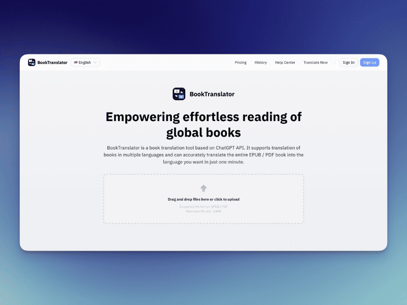 Скриншот BookTranslator